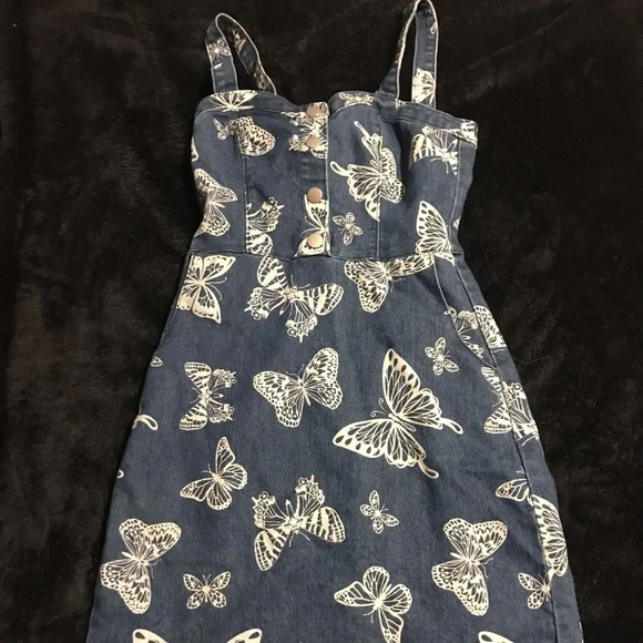 white christmas dresses Tencel Denim main image 1
